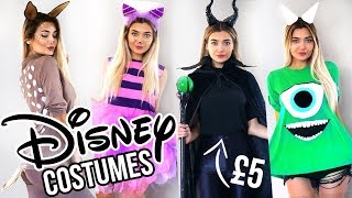 DIY DISNEY LAST MINUTE HALLOWEEN COSTUME IDEAS 🎃 [upl. by Giarg]