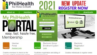 PHILHEALTH ONLINE REGISTRATION FOR NEW MEMBERS AND EXISTING AT MALAMAN ANG CONTRIBUTION ONLINE 2021 [upl. by Ahsilem]