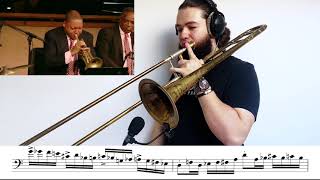 Wynton Marsalis  Solo Transcription developing fast playing on the trombone Odei AlMagut [upl. by Eesdnil]