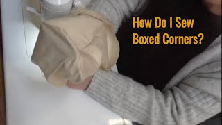 Beginner Sewing Boxed Corners Tutorial [upl. by Welles]