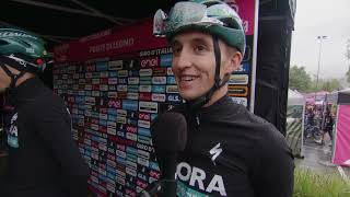 Jai Hindley  Interview at the start  Stage 17  Giro dItalia 2022 [upl. by Mcclish469]