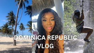 DOMINICA REPUBLIC TRAVEL VLOG GIRLS TRIP TO PUNTA CANA  Pool Party Boat Party Scape Park amp More [upl. by Erika920]