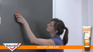 How to  Houtplamuur  Alabastine [upl. by Vasquez]