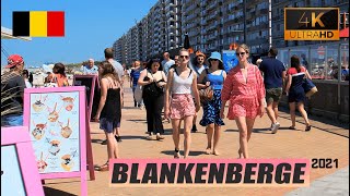 BLANKENBERGE  BELGIUM Walking Tour 4k60fps مدينة بلانكينبرخ  بلجيكا 2021 [upl. by Enneite621]