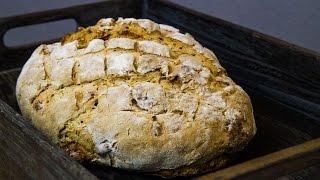 Walnussbrot selber backen  Rustikales Rezept  Der Bio Koch 679 [upl. by Cordi]