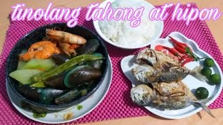 Tinolang Tahong at Hipon mussel amp shirmp in ginger soup [upl. by Vokaay506]