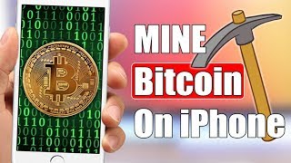 Mine Bitcoin  Cryptocurrency On iPhone [upl. by Annyrb360]