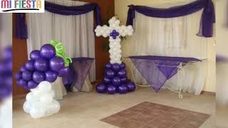 Decoración con Globos para Primera Comunión [upl. by Ainafetse]