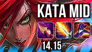 KATARINA vs AKSHAN MID  74 winrate Quadra 6 solo kills Legendary 2333  EUW Master  1415 [upl. by Sartin]