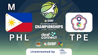 M Group Phase  Philippines v Chinese Taipei  DIBF AsiaPacific Deaf Basketball Championships 2024 [upl. by Norad]