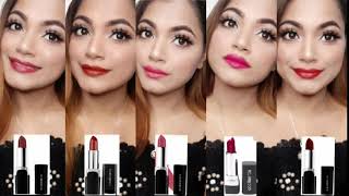 coloressence lipsticks  REVIEW shades  AMI SHAH HARJANI 💙 LIPSTICKS [upl. by Froehlich]