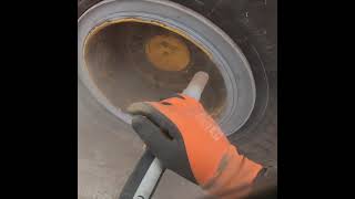 Rusty Wheel Sand blast Satisfying SandBlasting shorts [upl. by Ahtnamas]