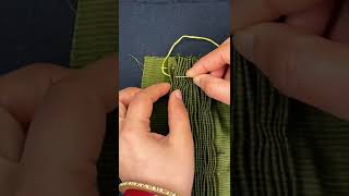 Cable Smocking Stitch Tutorial  Smocking Stitch Tutorial  kaarigari  shorts [upl. by Ahsauqal]