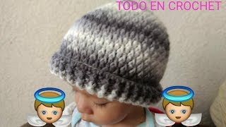 Gorro para hombre a crochet punto lluvia a crochet ganchillo [upl. by Geoff516]