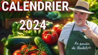 Calendrier des semis et des plantations pour 2024 [upl. by Jasik]