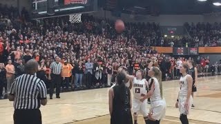 Watch Crowd Erupt As Special Needs Student Scores Final Point In Basketball Game [upl. by Parthen]