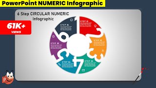 12Graphic design  Office 365  Free PowerPoint Templates  6 Step Numeric Infographic [upl. by Ilyse69]