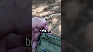 🪖 US Ranger Lighter Hack with Hemp Cord 🔥 survival [upl. by Krysta]