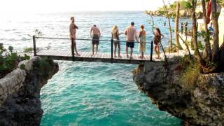 Jamaica  Cliff Jumping at The Rockhouse  Hyler Wedding [upl. by Attelrahs]