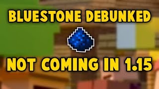 Confirmed Bluestone  Cobalt NOT Coming In Minecraft 115 [upl. by Ynnatirb422]