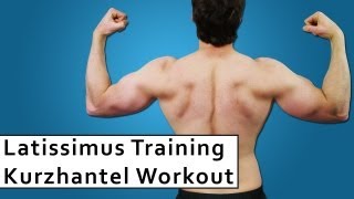 Rückentraining mit Kurzhanteln  Latissimus Trainingsplan [upl. by Orfield921]