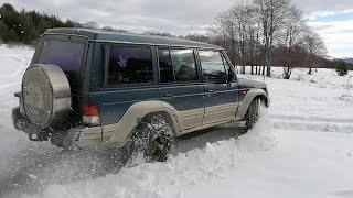 Hyundai Galloper Off road Test Drive in Snow [upl. by Madda755]