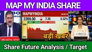 Map My India Share Latest News  CE Info system Share Price Target  Map May India Share News Today [upl. by Araec]