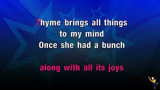 Bunch Of Thyme  Foster amp Allen KARAOKE [upl. by Aluino]