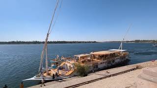 Dahabiya Nile Cruise Sailing from Aswan to Edfu December 2023 [upl. by Beale978]