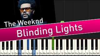 The Weeknd  Blinding Lights  Akorlu Kolay Piyano [upl. by Brunn950]