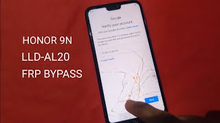 Honor 9N  LLDAL20  FRP Bypass [upl. by Adon]