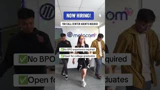 Want to earn up to 27K Apply now as a Call Center Agent here at Metacom applynow hiring job [upl. by Niret]