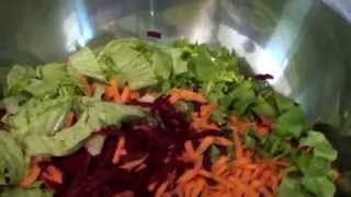 RECETTE DE SALADE CAROTTES BETTERAVES ETC [upl. by Anhej670]