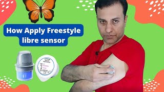 How to apply freestyle libre sensor [upl. by Ennirok]