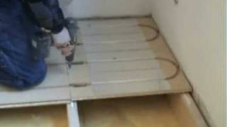 LK Wood 22 Underfloor Heating Install Demo [upl. by Leimaj]