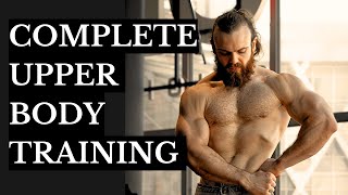 FULL UPPER BODY HYPERTROPHY TRAINING advanced tips and next level walkthrough [upl. by Gnot]