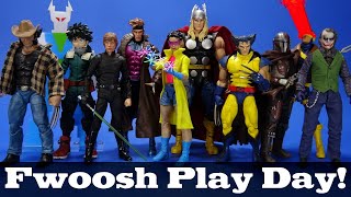 Fwoosh Play Day Customs 3D Prints Third Party and Official Items for a 6 inch Display 010620 [upl. by Hebner]