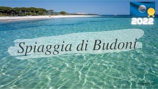 Spiaggia di Budoni  Bandiera Blu e RICONOSCIMENTO 5 Vele 2022  4K  Sardegna World by drone [upl. by Beebe]