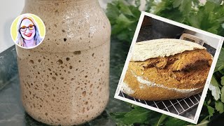 Sauerteig endlich meistern Dein EINFACHER Weg zum Anstellgut und hausgemachtem Brot 🏡🍞 [upl. by Pallas]