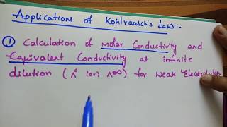 Kohlrauschs Law and its Applications with problemsPart1 [upl. by Analise]