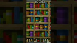 How to Make  Secret Bookshelf Door in Minecraft like subscribe minecraft secret [upl. by Hester]