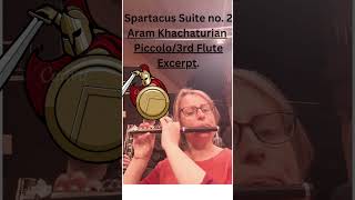 Spartacus Suite No 2 Piccolo3rd Flute Excerpt [upl. by Idnac]