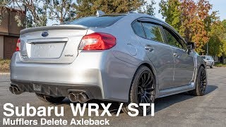 Extreme Online Store 20152021 Subaru WRX STi Muffler Delete Axle Back With Factory MidPipe [upl. by Marutani]