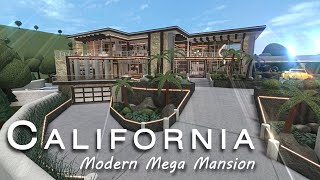 BLOXBURG CALIFORNIA MODERN MEGA MANSION TOUR 935k [upl. by Esydnac]