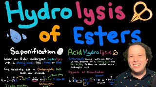 Hydrolysis of Esters  Acid and Base Saponification Hydrolysis Explained [upl. by Mcnamara]