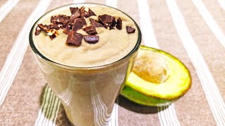 Chocolate Avocado Smoothie  Avocado Chocolate Milkshake Recipe  How to Make Choco Avocado Smoothie [upl. by Mat]