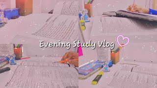 🌷Productive Study Vlog 📖 0600pm to 12am 🍬 studymotivation eveningstudyvlog💫 [upl. by Einnov]