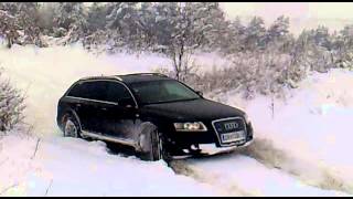 Audi A6 Snow Test SLine 30 TDI Quattro  300 PS [upl. by Ragg]