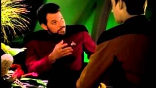 Riker talks to Data about trust [upl. by Ynattyrb804]