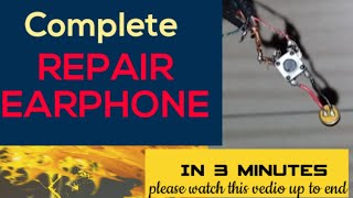 How to repair earphone  how to repair microphone  100 working  at home online  thernverse [upl. by Aiseneg]